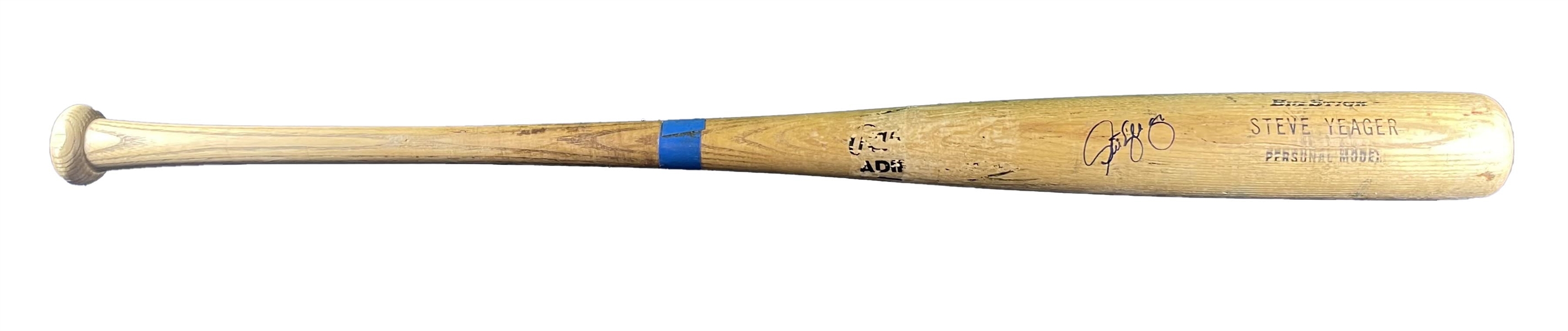 Steve Yeager Signed 1970's Louisville Slugger Game Used Baseball Bat