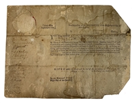 Massachusetts Bay Colony appointment of Samuel Bancroft July...1776