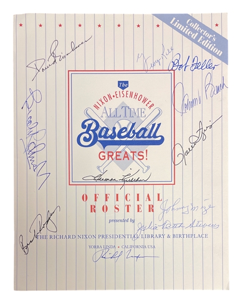 Richard Nixon All Star Team- Signed by Nixon and some of his Picks!