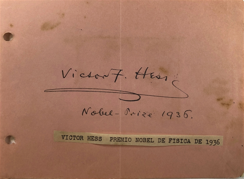 Victor Franz Hess- Nobel prize Physicist