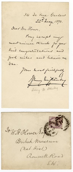 Sir Henry M. Stanley Uncommon Letter