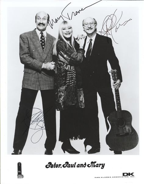 Peter, Paul, and Mary Signed Photo