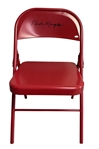 Bobby Knight Autographed/Signed Indiana Hoosiers Red Folding Chair JSA
