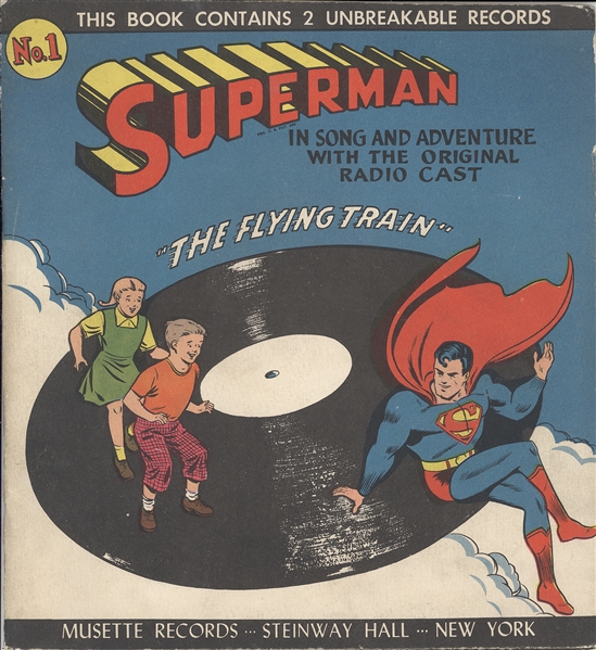 1947 Vintage Superman Storybook + 2 Records