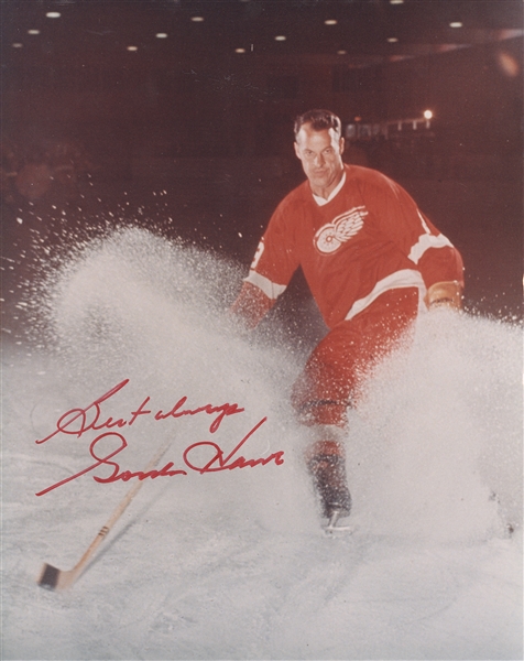 NHL HOF Signed Photos (Gordie Howe, Allan Stanley)