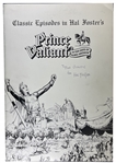 Hal Foster Signed  "Classic Episodes in Hal Fosters Prince Valiant" * Oversize Soft Cover Book- Personalized to Artist Bob Bindig