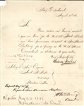 Gideon Welles ALS as Secretary of the Navy August 1862 