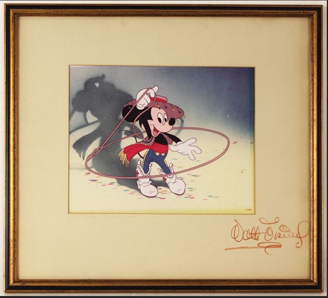 Walt Disney Mickey Mouse Limited Vintage Signed Animation Cell