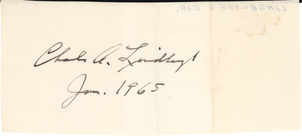Charles Lindbergh Signature