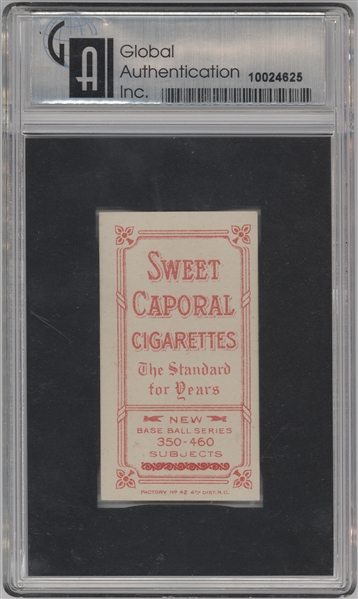 1909-11 T206 Sweet Caporal 350/30 Ty Cobb (Bat Off Shoulder)  Global  1st graded 8.