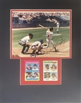 Gary Carter and Dale Murphy Signed and Matted 10" x 8" Display with Rookie Cards