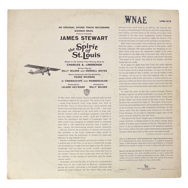 James Stewart The Spirit of St. Louis signed Album