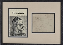 Paul Verlaine, Signed Letter to Theo Dated 1894
