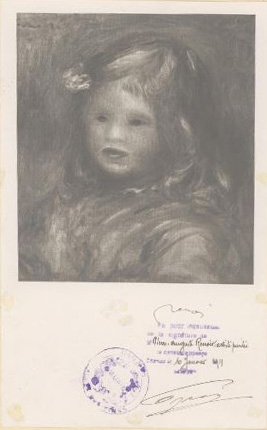 Pierre Auguste-Renoir Signed Art - Authentication of a Portrait of Jean Renoir 