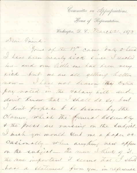 James A. Garfield - Congressman Garfield handles the "Oakes Ames matter"—a reference to the Credit Mobilier Scandal