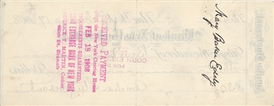Mary Baker Eddy Check