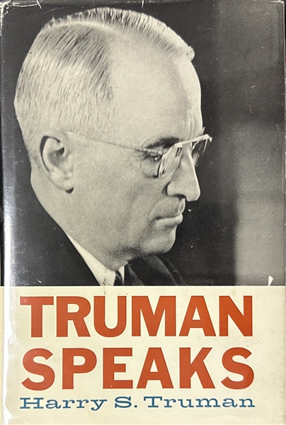 Harry S. Truman signed copy of "Truman Speaks"