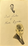 Autograph Album incl Rachmaninoff, Paderewski, Will Rogers and Al Jolson