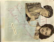 Autograph Album incl Grable, Cooper, Weissmuller, Stanwyck, Hayworth
