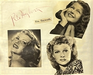 Autograph Album incl Grable, Cooper, Weissmuller, Stanwyck, Hayworth