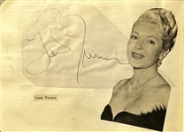 Autograph Album incl Grable, Cooper, Weissmuller, Stanwyck, Hayworth