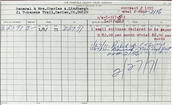 Charles Lindbergh Signed Document