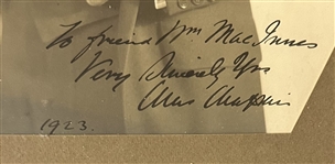 Charles Chaplin Signed Photo 1923