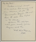 Very Rare Herbert Hoover ALS