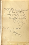 Buffalo Bill Cody signed copy of True Tales of the Plains