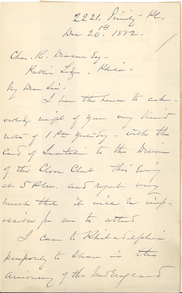 William T. Sherman ALS