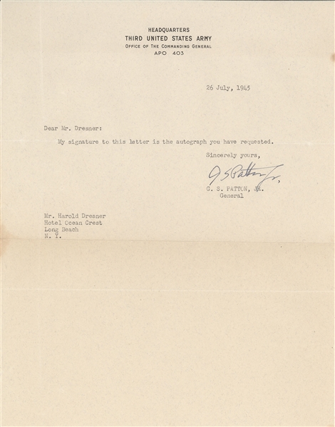 George S. Patton TLS