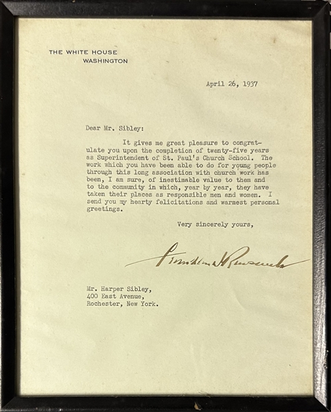 Franklin D. Roosevelt TLS