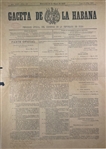 Very Rare Day OF Independence Cuban Newspaper" La Gaceta de La Habana" (May 20, 1902)