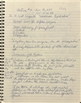 1973 Notebook Signed By Neil Armstrong, Scott Carpenter, Isaac Asimov & The UFO Experience Signed by J Allen Hynek