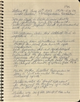 1973 Notebook Signed By Neil Armstrong, Scott Carpenter, Isaac Asimov & The UFO Experience Signed by J Allen Hynek
