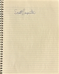 1973 Notebook Signed By Neil Armstrong, Scott Carpenter, Isaac Asimov & The UFO Experience Signed by J Allen Hynek