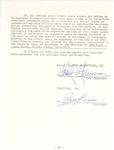 Roy Rogers Signed Contract