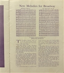 1929 Program The Broadway Melody - MGMs 1st All Sound Film & Bessie Love SP