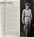 William Morris Agency Contracts & Programs - Miranda, Sheridan, Webb, Temple, Henie, Fonda