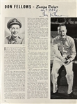 William Morris Agency Contracts & Programs - Miranda, Sheridan, Webb, Temple, Henie, Fonda