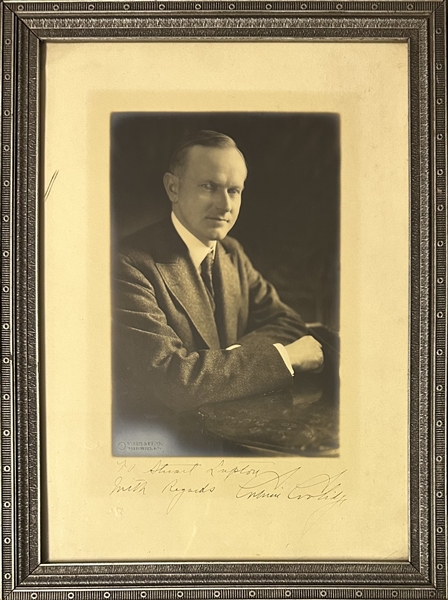 Oversized Calvin Coolidge Signed Photo