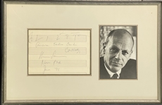 Pulitzer Prize Winning Composers William Schuman AMQS & Gian Carlo Menotti AMQS