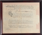 FRANCIS BERNARD, British Colonial Governor and Andrew Oliver as Sect.