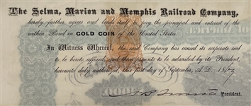 Nathan Bedford Forrest Double Signed as Bond