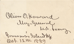 Ambrose Burnside & Oliver Otis Howard Autographs