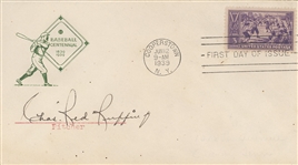 Red Ruffin Signed First Day Cover - Cooperstown Grand Opening