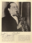 Louis Armstrong and his Concert Group Signed Program