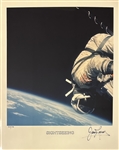 Collection of Signed Astronaut Limited Edition Color Photographs - Alan Shepard, Alan Bean, Jim Lovell, Gene Cerman, Thomas Stafford