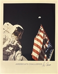 Collection of Signed Astronaut Limited Edition Color Photographs - Alan Shepard, Alan Bean, Jim Lovell, Gene Cerman, Thomas Stafford