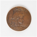  Paris 1900 Exposition Universelle/Summer Olympics Bronze Commemorative Medal with Original Case